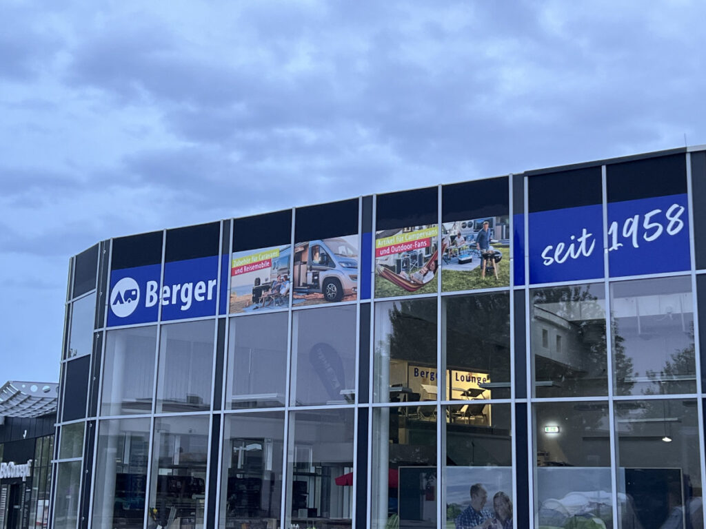 Beschriftung von Cut & Print für Fritz Berger Camping